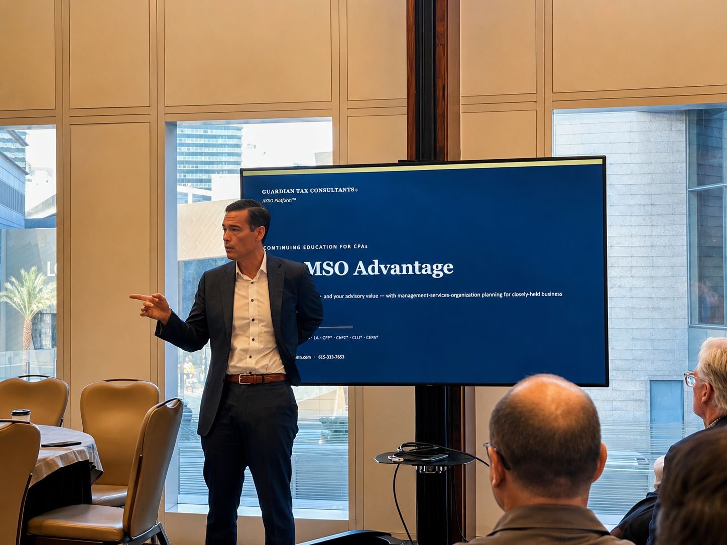 Alex Jones presenting MSO Advantage at the Lion Street TAC 2026 Saturday session